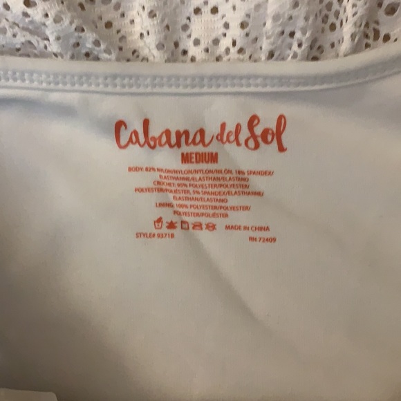 White Onepiece Swimsuit - Picture 3 of 6